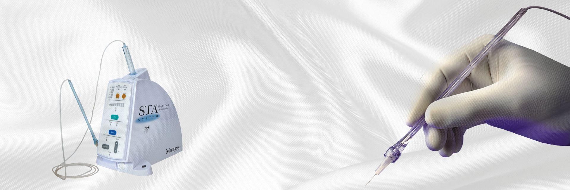 Eine Grafische Darstellung eines Ger&auml;tes zur Einzelzahnan&auml;sthesie 