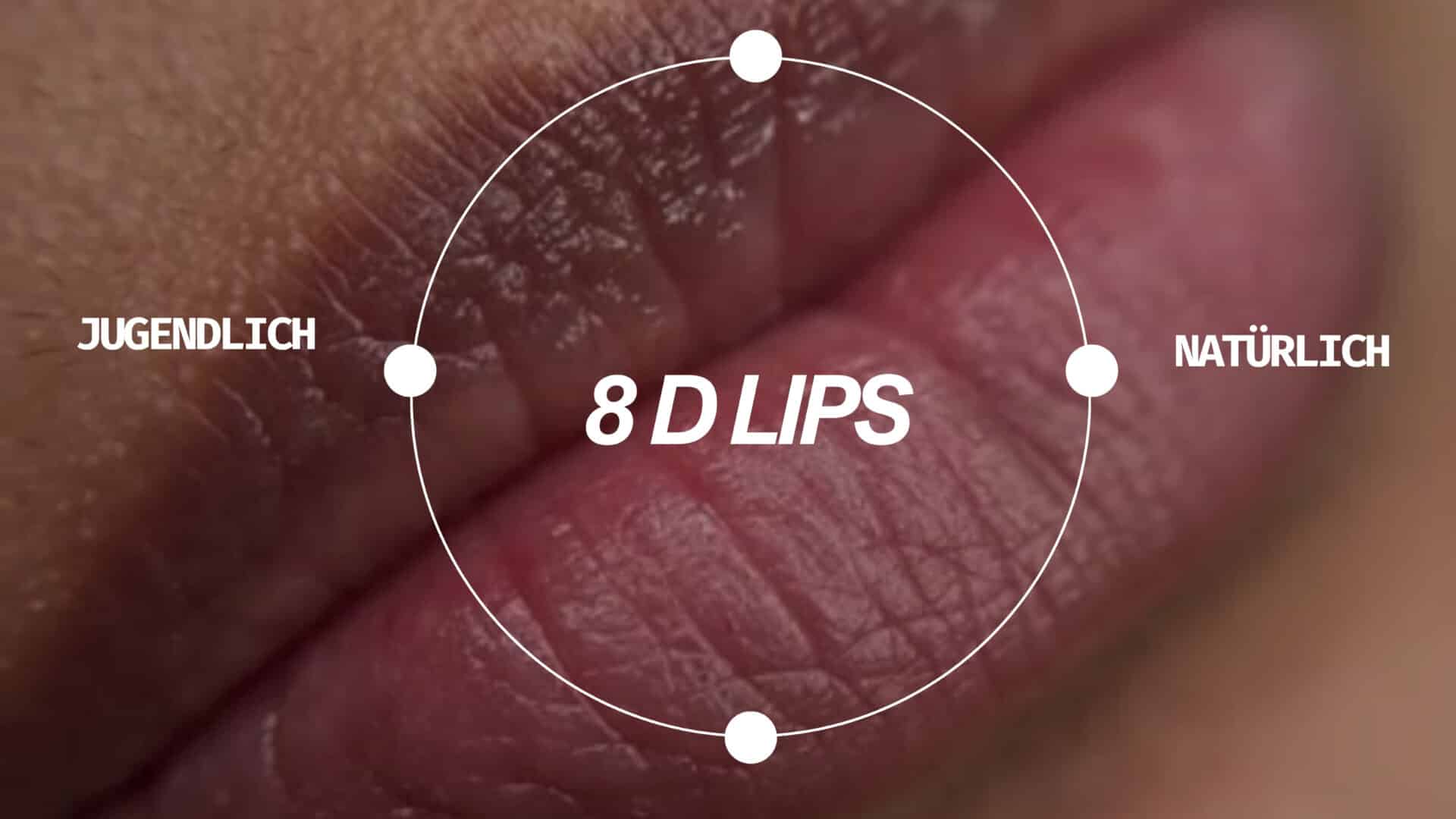 Die 8D-Dimensionen medizinisch schöner Lippen
